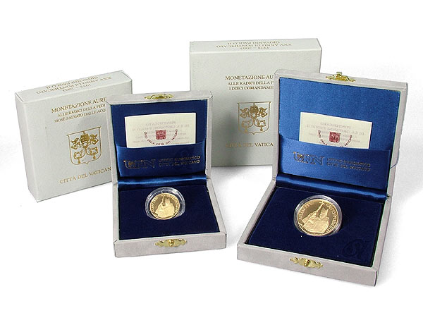 Vatikan 20 + 50 Euro 2003 PP OVP Gold