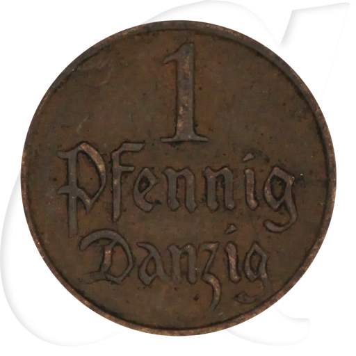 Danzig 1 Pfennig 1929 ss Wappen