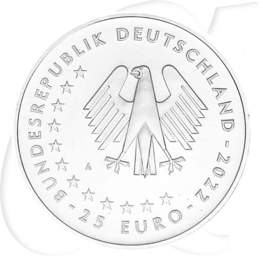 Weihnachten 2022 Herrnhuter Stern Silber Münzen-Wertseite