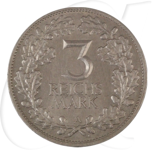 Weimarer Republik 3 Mark 1925 A vz Jahrtausendfeier der Rheinlande