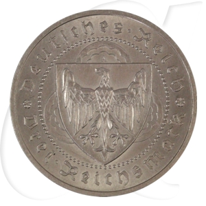 Weimarer Republik 3 Mark 1930 A vz Walther von der Vogelweide