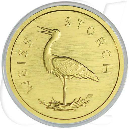 Weißstorch 2020 Gold Deutschland 20 Euro Münzen-Bildseite